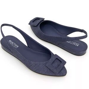 Kenneth Cole Linton Buckle Sling Back Flats